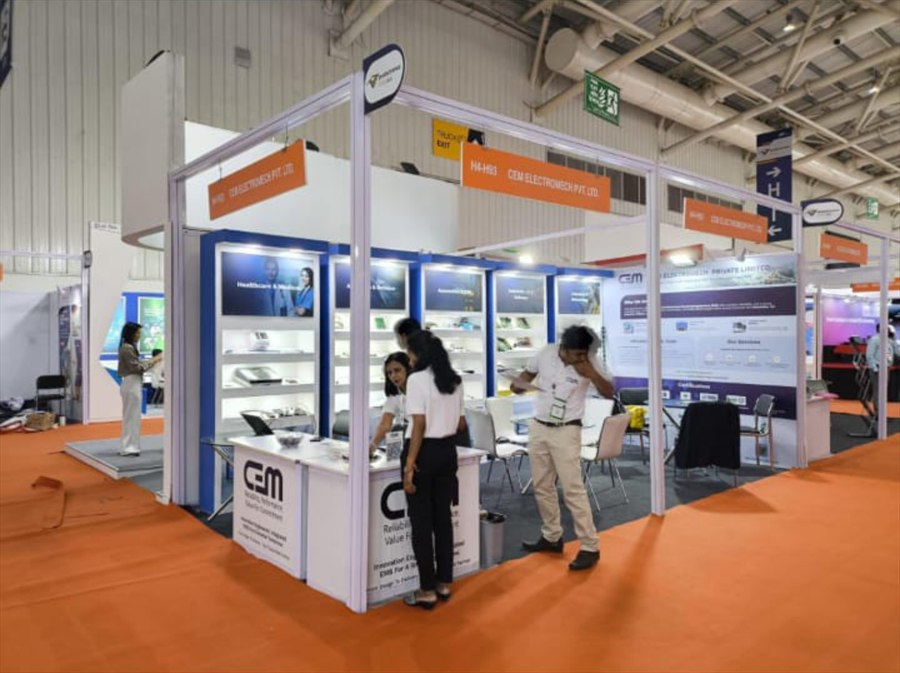 Productronica India – BIEC Bengaluru Exhibition Stand - Sterling Designs