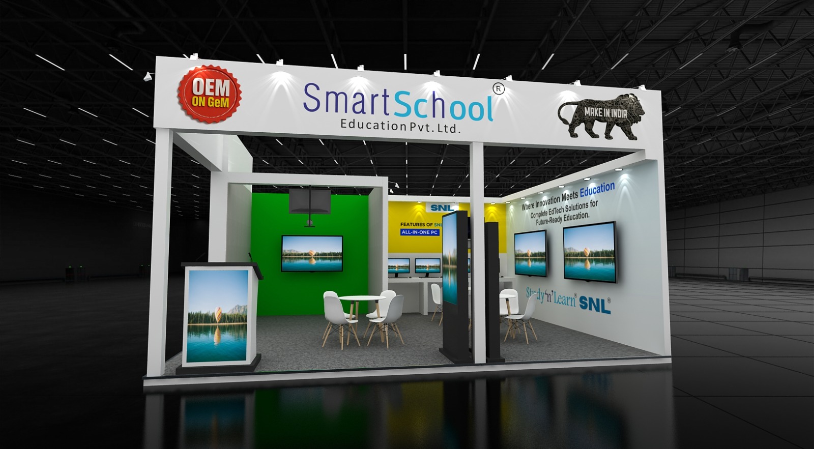 High-Footfall Corporate Expo Booth - Sterling Designs