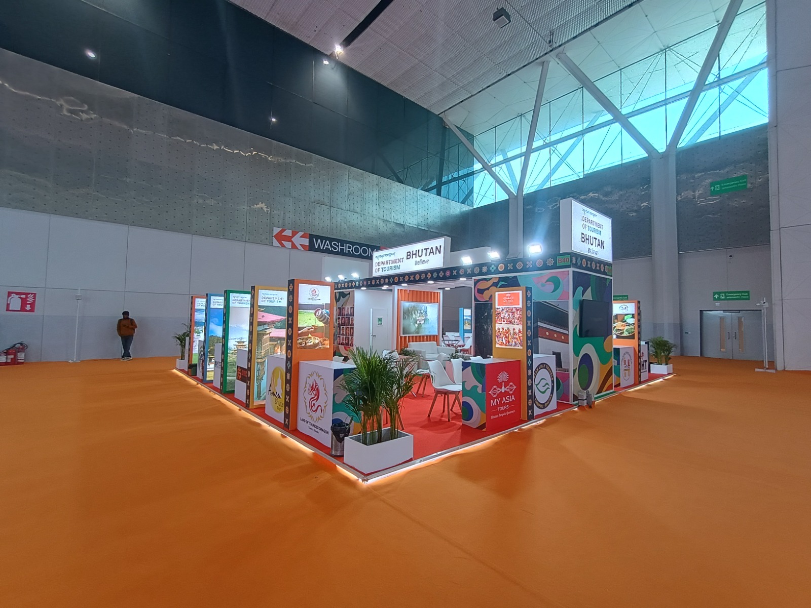 Department of Tourism Bhutan Custom Exhibition Pavilion Fabricated by Sterling Designs
